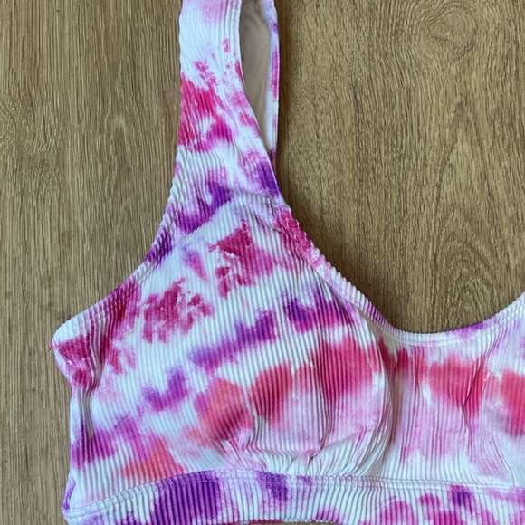 Victoria’s Secret large & xl NWT White pink purple tie-dye bikini swim time - Picture 4 of 10